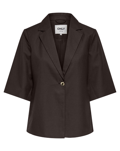 Only - ONLBaia Linen Blazer - Coffee Bean